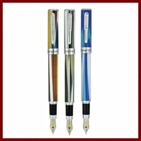 Conklin Stylograph Ballpoint Pen - Mosaic Green/Brown