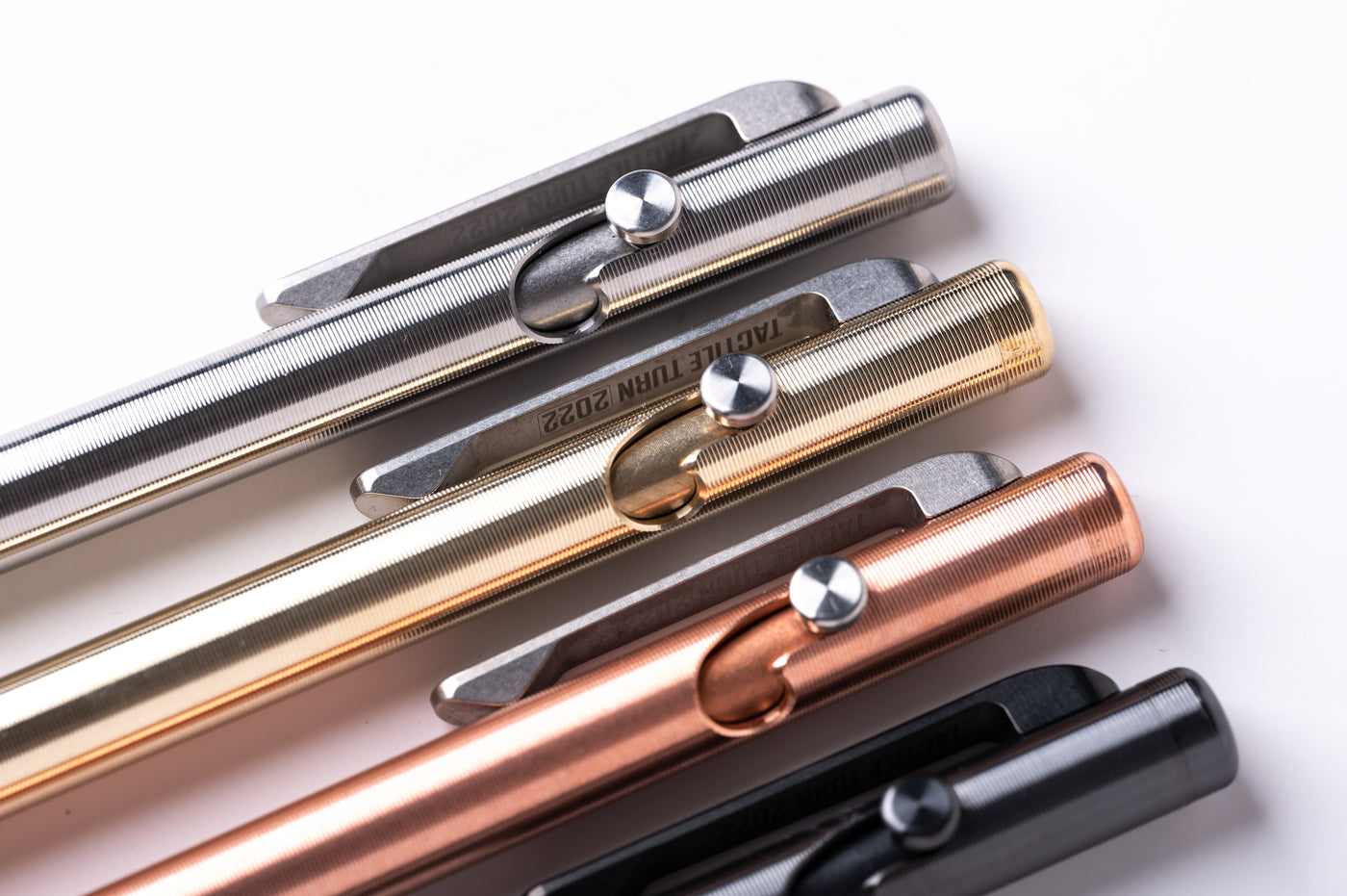 Tactile Turn Lefty Slim Bolt Action Pen - Copper