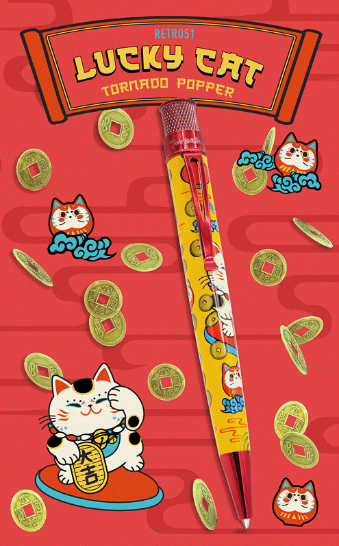 Retro 1951 - Tornado Popper™ - Lucky Cat Rollerball