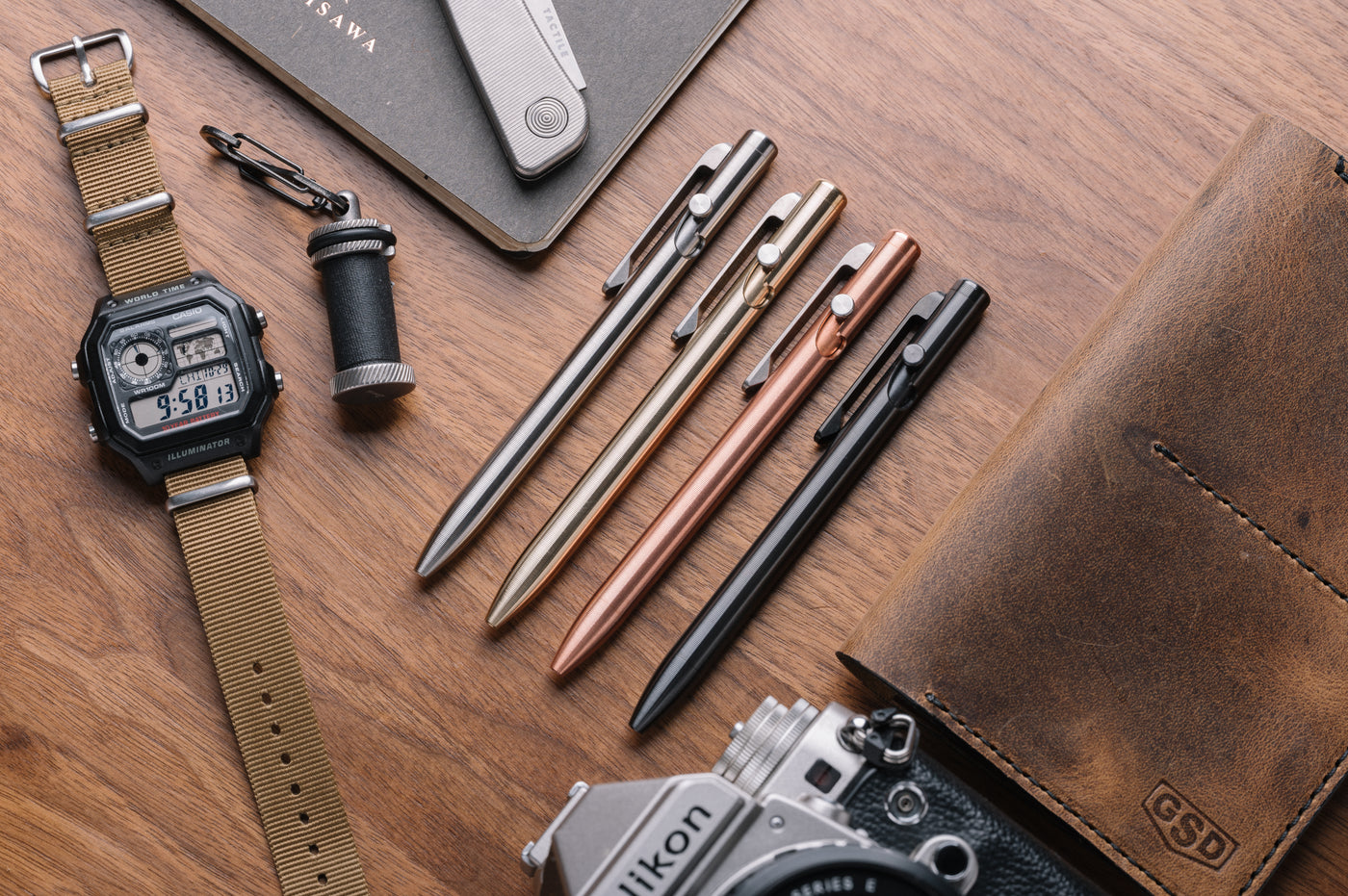 Tactile Turn Slim Bolt Action Pen - Zirconium