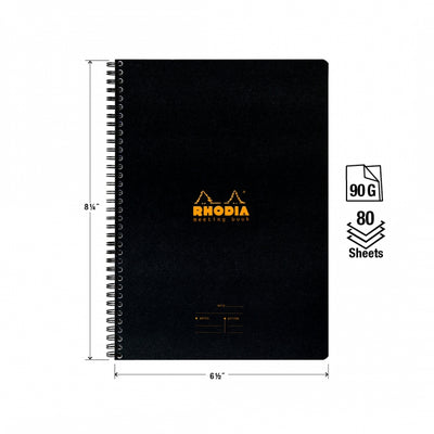 Rhodia A5+ Meeting Book - Black